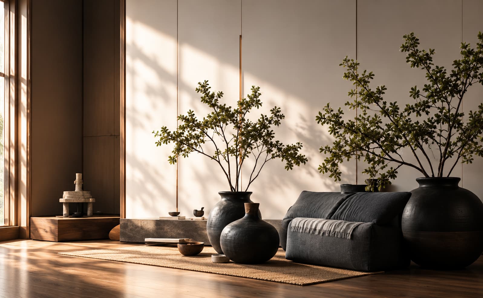 A calm, harmonious living space
